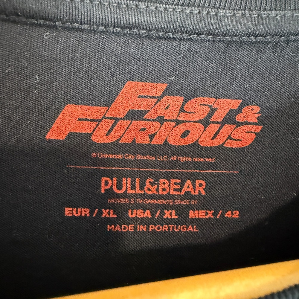 Fast & the Furious Pull & Bear Limited Edition Shirt Men XL Japanese Graphic Tee - Picture 4 of 8